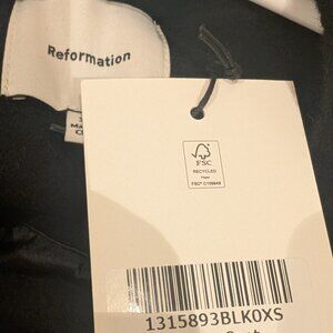 Reformation Asher Coat -Black unworn